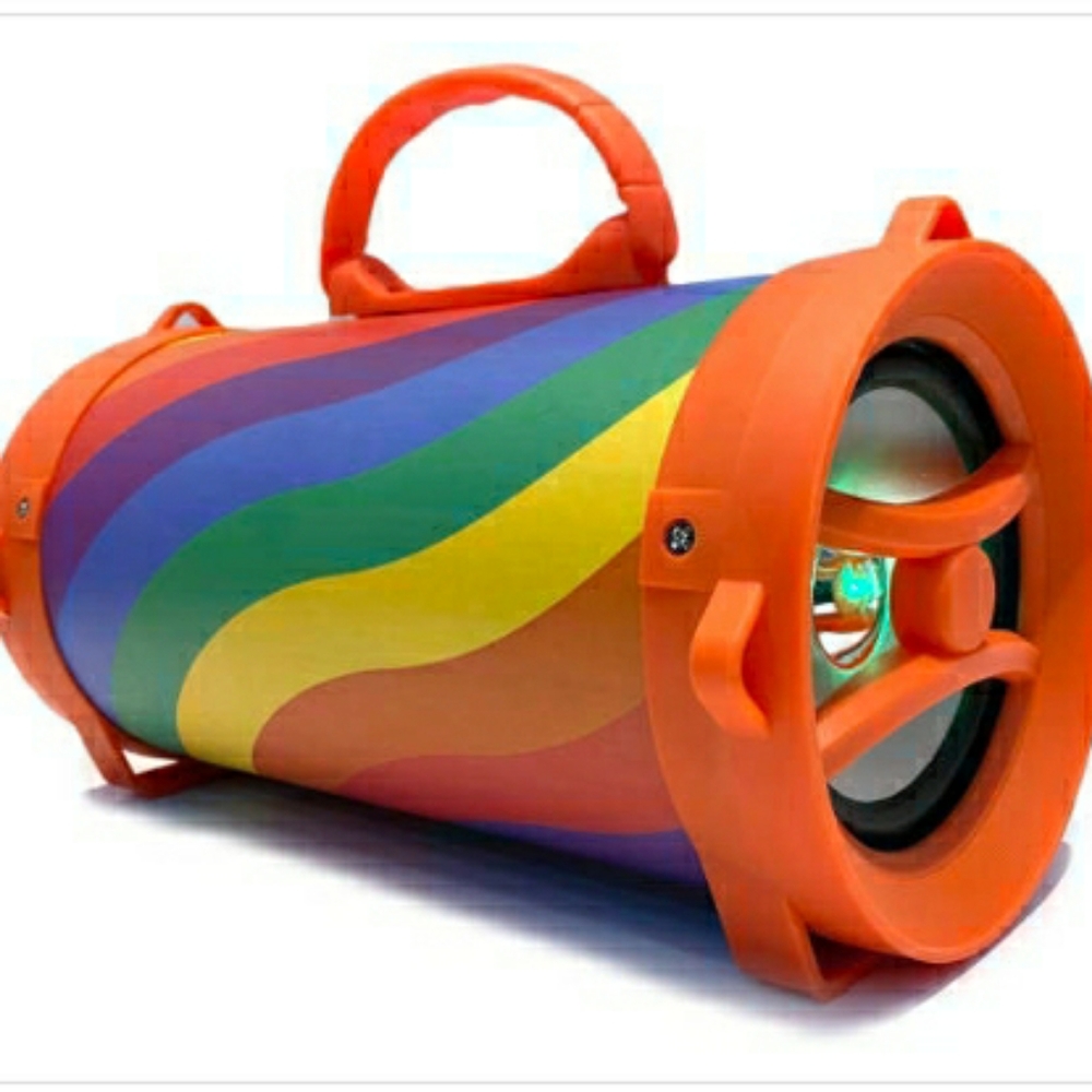 NIB Rainbow LED Bazooka Speaker
